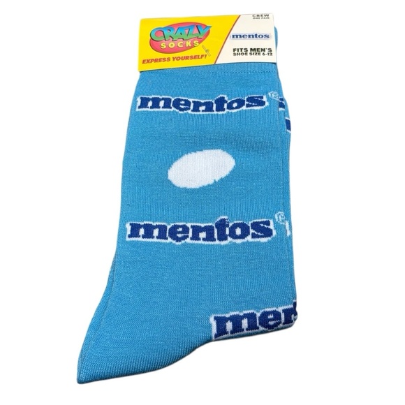 3/$20 Mentos Crazy Food Themed Socks for Cozy Funny Gift for Snack Lovers Unisex - Picture 1 of 6